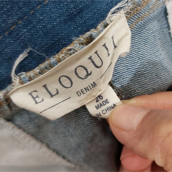 Eloquii Blue Denim Jean Shorts Plus Size 26 - Picture 10 of 10